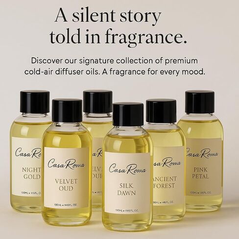 Casa Roma Oud Dune Aroma Oil – Premium Cold-Air Diffuser Oil Blend with Patchouli, Saffron, Vanilla & Oud – Compatible with Casa Roma & Waterless Diffusers (120ml Bottle) in Saudi Arabia