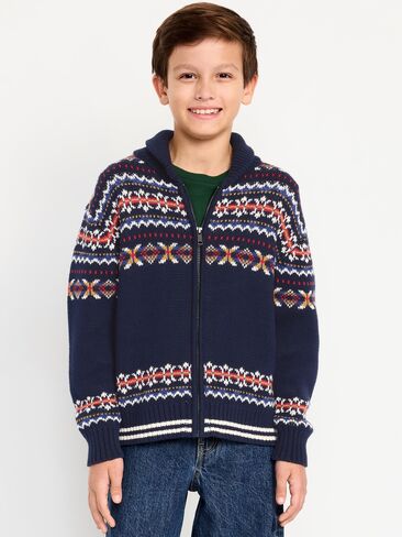 Old Navy Oversized Shawl-Collar Zip Sweater for Boys - In the Navy in Saudi Arabia
