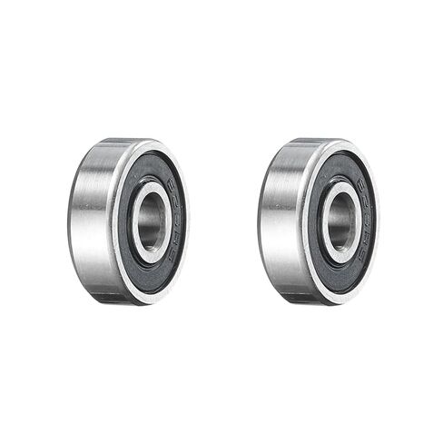 uxcell 608-2RS Deep Groove Ball Bearing, 2pcs 5/16" x 7/8" x 1/4" Chrome Steel Z2 Double Steel Sealed Bearing, Black in Saudi Arabia