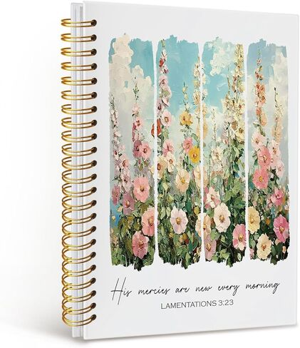 Bible Journal, God is Working Vintage Floral Christian Notebook, Bible Study Journal for Women, Spiral Faith Notebook for Bible Notes & Prayer, Cute Scripture Notebook A5 5.5x8.3 in Kuwait