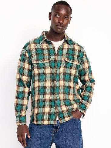 قميص منقوش بجيب منقوش فضفاض من Old Navy - بحر أوريك in Saudi Arabia