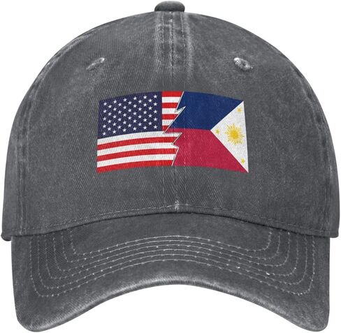LCJRGJW Flag of The Philippines (1919–1936) and America Baseball Cap for Men Women 100% Cotton Adjustable in Saudi Arabia