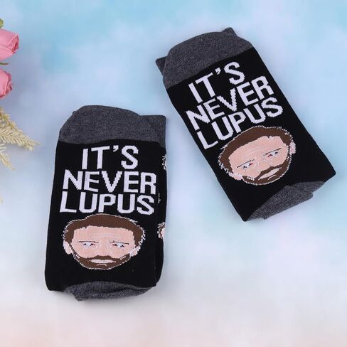 G2TUP Doctor Gregory Socks TV Series Inspired Gift It's Never Lupus Socks For TV Series Fans Doctor Gregory Merch in Saudi Arabia