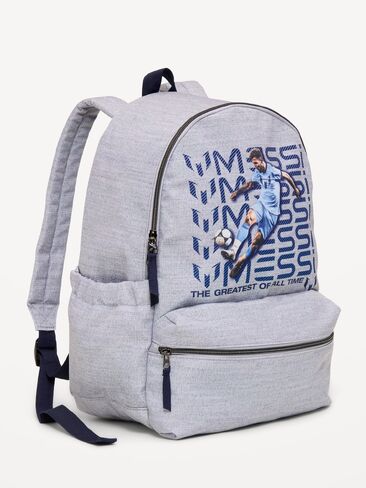 Old Navy Messi™ Drawstring Bag for Kids - Gray in Saudi Arabia