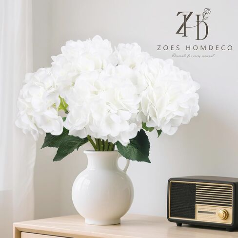 zoes homdeco 4 قطع زهور الكوبية الاصطناعية 25 بوصة زهور الكوبية الصناعية، زهور الكوبية البيضاء المزيفة من اللاتكس ذات اللمس الحقيقي مع سيقان لديكور المنزل وحفلات الزفاف وترتيبات الزهور in Saudi Arabia
