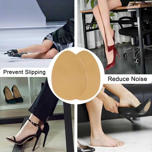 Non Slip Shoe Pads,Shoe Bottom Grip Anti Slip Silica Gel Self Adhesive Anti Slip Sole Protector for Heels (Beige 8pcs) in Saudi Arabia