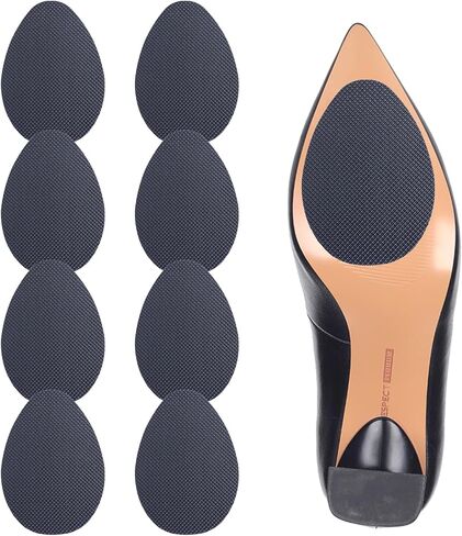 Non Slip Shoe Pads,Shoe Bottom Grip Anti Slip Silica Gel Self Adhesive Anti Slip Sole Protector for Heels (Beige 8pcs) in Saudi Arabia