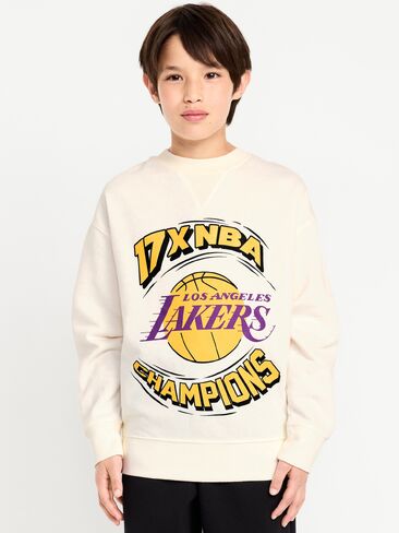 Old Navy NBA© Los Angeles Lakers© سويت شيرت كبير الحجم محايد للجنسين للأطفال - Los Angeles Lakers 2 in Kuwait