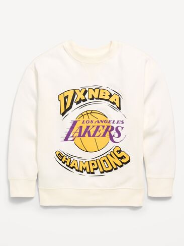 Old Navy NBA© Los Angeles Lakers© سويت شيرت كبير الحجم محايد للجنسين للأطفال - Los Angeles Lakers 2 in Kuwait