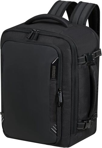 American Tourister Take2Cabin Pro Ryanair/Wizz Air/Vueling Cabin Bag (40 x 30 x 20 cm, 26.5 L, 0.60 kg) - Underseat Hand Luggage, Aeroplane Backpack S/M Underseat - Black (Flash Black) in Saudi Arabia