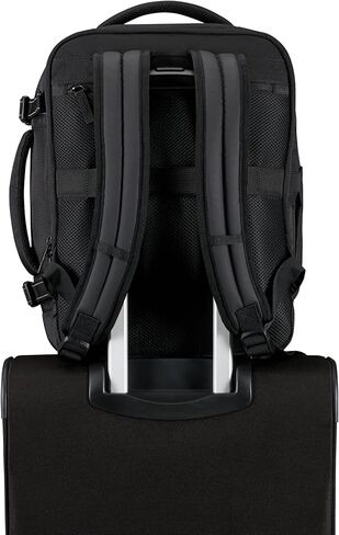 American Tourister Take2Cabin Pro Ryanair/Wizz Air/Vueling Cabin Bag (40 x 30 x 20 cm, 26.5 L, 0.60 kg) - Underseat Hand Luggage, Aeroplane Backpack S/M Underseat - Black (Flash Black) in Saudi Arabia