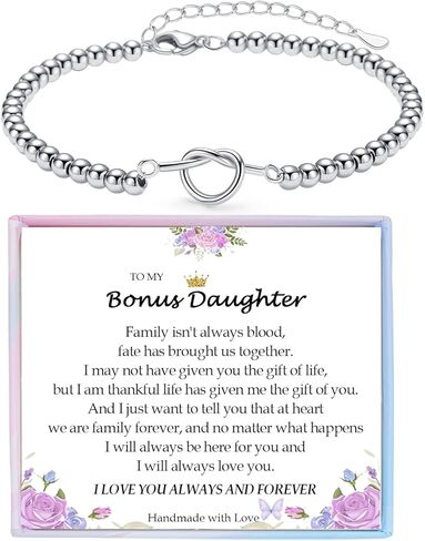 YBISNAIRE Forever Love Knot Infinity Bracelets Gifts for Women Christmas Birthday Gifts for Daughter Granddaughter Bracelet Gifts, Bestie Friend Jewelry Graduation Gifts for Her in Saudi Arabia