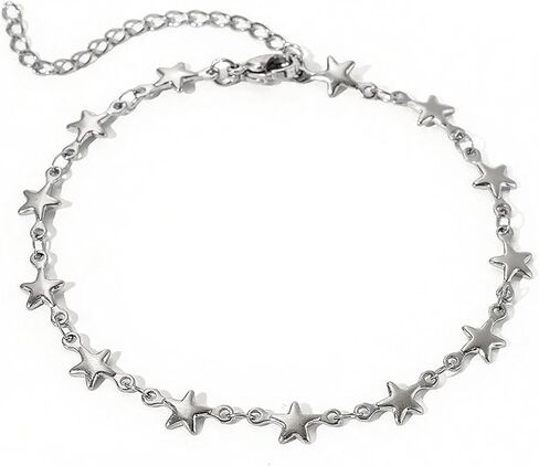 Gold Star Bracelet for Women Trendy Pentagram Stainless Steel Jewelry Dainty Anniversary Lucky Blessing Bracelet in Saudi Arabia
