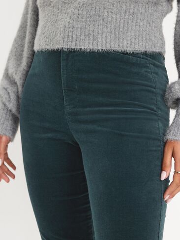 Old Navy High-Waisted Velvet Pixie Skinny Ankle Pants - Glorious Pine in Kuwait