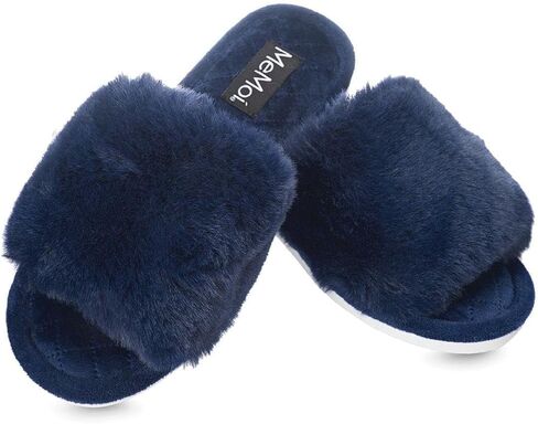 MeMoi The Bette Plush Open-Toe Slipper in Saudi Arabia