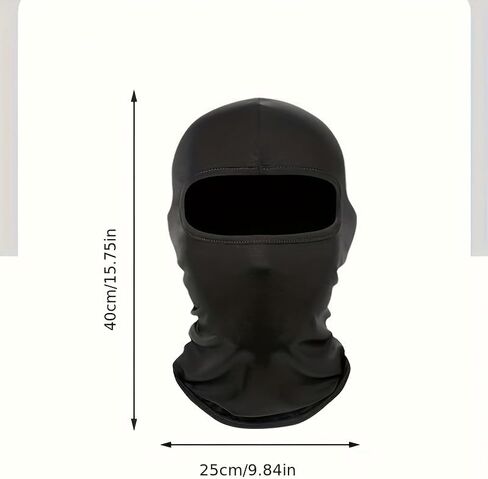 2pcs Ultra-Comfortable Balaclava Face Mask - Breathable 4-Way Stretch Technology for Running, Cycling, Skiing All-Season Black Performance Mask in Saudi Arabia
