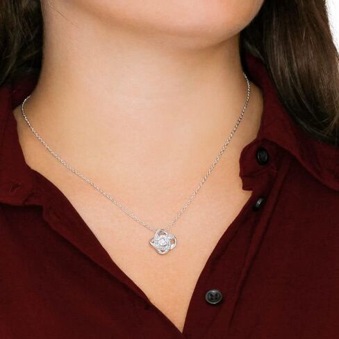 To My Beautiful Sister on my Wedding Day, Love Knot Necklace, Sister Wedding Gift from Bride, Sister of the Bride Necklace, Sister Wedding Gift, Thank you Gift to Sister Maid of Honor, Matron of Honor in Saudi Arabia