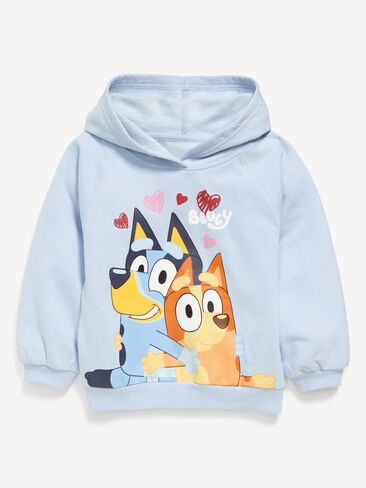 بلوفر بغطاء للرأس برسومات مرخصة من Old Navy للفتيات الصغيرات - أزرق in Saudi Arabia