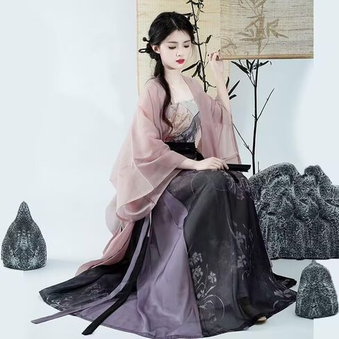 Hanfu Dress Women Chinese Traditional Ancient Hanfu Dress Female Stage Performance Cosplay Costumes in Saudi Arabia