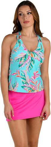 24th & Ocean Womens Cutout Strap Tankini Swimsuit Top in Saudi Arabia