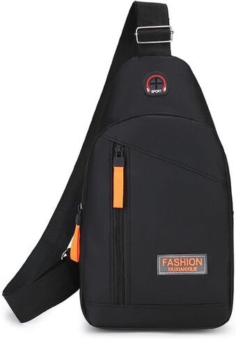 Men's Shoulder Cross-Body Bag Chest bag with Adjustable Shoulder Strap, Suitable for Day Backpack Outdoor Sports, Hiking in Saudi Arabia