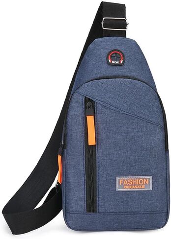 Men's Shoulder Cross-Body Bag Chest bag with Adjustable Shoulder Strap, Suitable for Day Backpack Outdoor Sports, Hiking in Saudi Arabia
