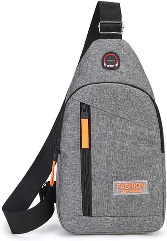 Men's Shoulder Cross-Body Bag Chest bag with Adjustable Shoulder Strap, Suitable for Day Backpack Outdoor Sports, Hiking in Saudi Arabia
