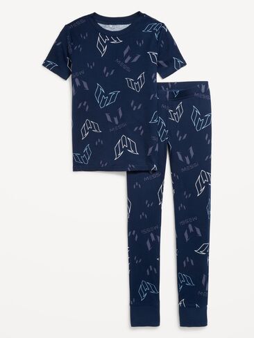 Old Navy Messi™ Gender-Neutral Snug-Fit Graphic Pajama Set for Kids - In the Navy in Saudi Arabia