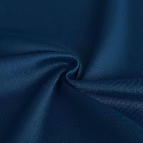 ستائر تعتيم Veloraft بطول 96 بوصة لغرفة النوم، ستائر تعتيم معزولة حراريًا مكونة من لوحتين، ستائر طويلة لغرفة المعيشة ونوافذ جروميت صلبة للخصوصية، W52 x L96، أزرق داكن in Kuwait