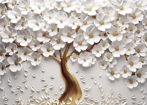 شجرة زهرة الحياة للبالغين 1000 قطعة ، أحجية بانورامات شجرة الأزهار الخيالية ، لغز القمر الفراشة الملونة in Kuwait