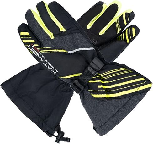 قفازات كاتاهدين غونر للثلج أسود/رمادي/Hi-Vis SM in Saudi Arabia