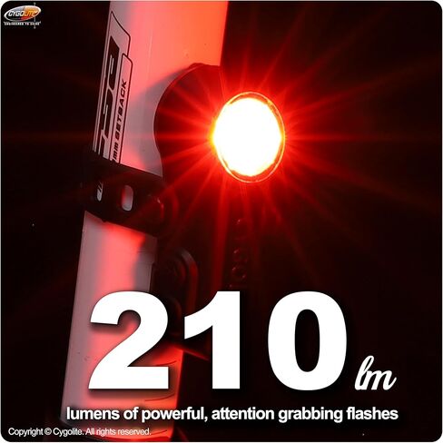 Cygolite Slingshot Endurance 160 Lumen Bicycle Taillight – 7 Night & Daytime Modes– User Adjustable Flash Speeds- Sleek, Compact Design– IP64 Water Resistant– USB-C Rechargeable–Great for Busy Roads in Kuwait