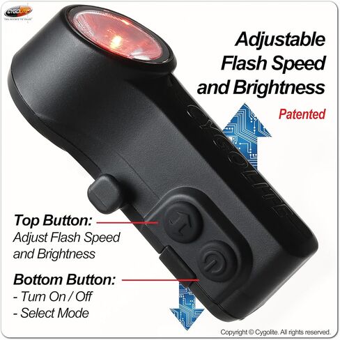 Cygolite Slingshot Endurance 160 Lumen Bicycle Taillight – 7 Night & Daytime Modes– User Adjustable Flash Speeds- Sleek, Compact Design– IP64 Water Resistant– USB-C Rechargeable–Great for Busy Roads in Kuwait