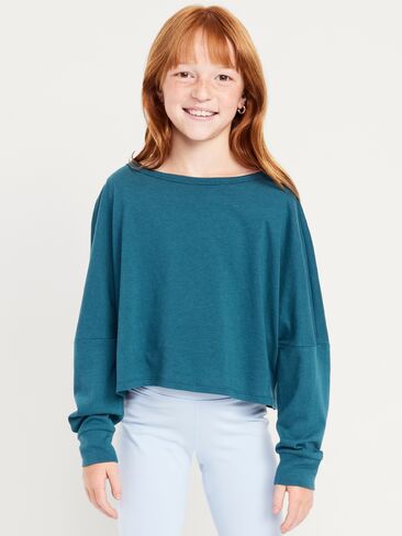 بلوزة قصيرة بأكمام طويلة للفتيات من Old Navy - Show And Teal in Kuwait
