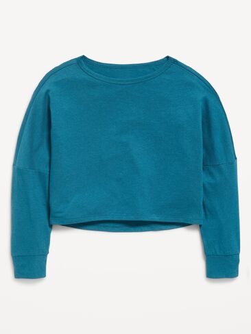 بلوزة قصيرة بأكمام طويلة للفتيات من Old Navy - Show And Teal in Kuwait