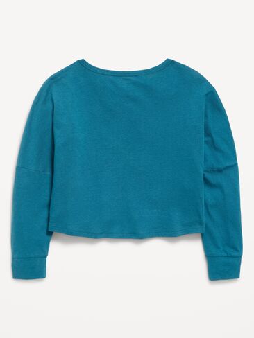بلوزة قصيرة بأكمام طويلة للفتيات من Old Navy - Show And Teal in Kuwait