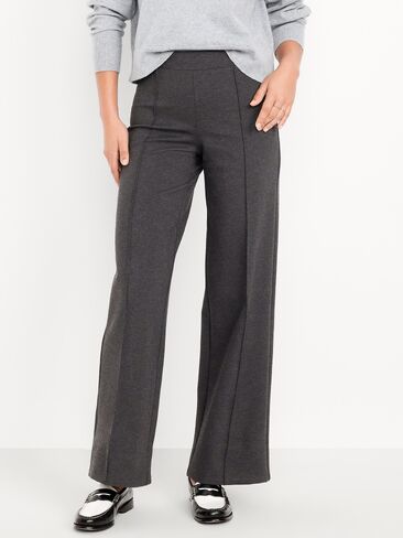 Old Navy Extra High-Waisted Stevie Wide-Leg Pants - Charcoal in Saudi Arabia