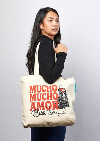 Walter Mercado Tote Bag, 100% Cotton Canvas, Eco-Friendly, Limited-Edition Design, Durable in Saudi Arabia