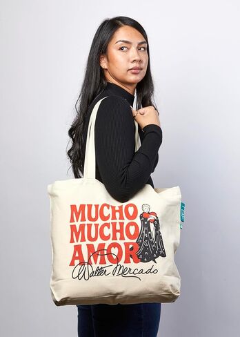 Walter Mercado Tote Bag, 100% Cotton Canvas, Eco-Friendly, Limited-Edition Design, Durable in Saudi Arabia