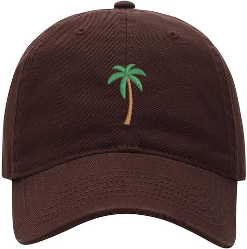 L8502-LXYB Baseball Cap for Men Women Palm Tree Embroidered Washed Cotton Dad Hat Baseball Caps in Kuwait