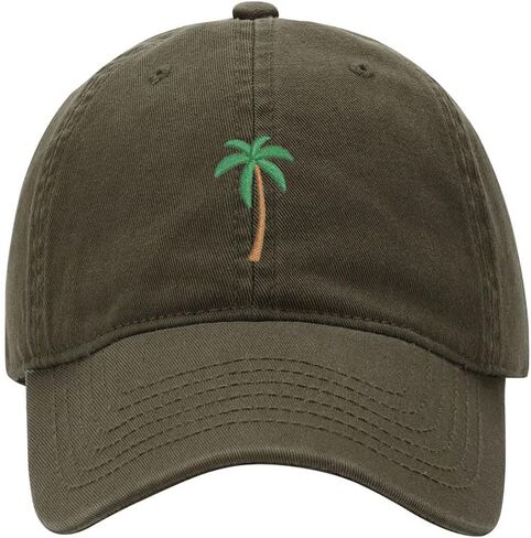 L8502-LXYB Baseball Cap for Men Women Palm Tree Embroidered Washed Cotton Dad Hat Baseball Caps in Kuwait