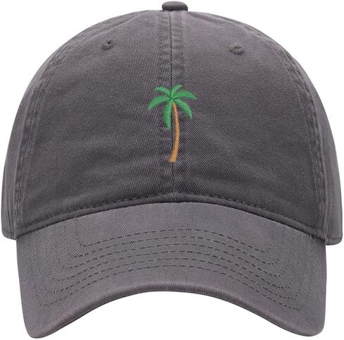 L8502-LXYB Baseball Cap for Men Women Palm Tree Embroidered Washed Cotton Dad Hat Baseball Caps in Kuwait