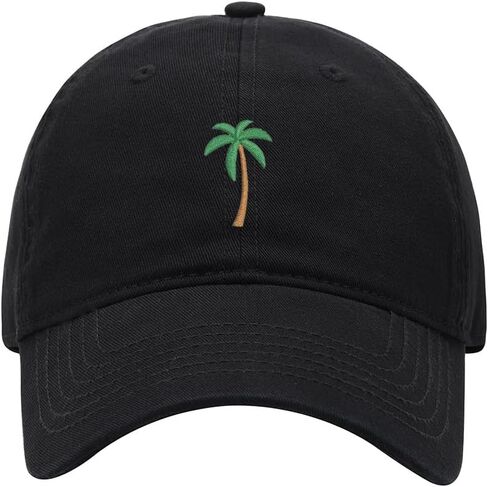 L8502-LXYB Baseball Cap for Men Women Palm Tree Embroidered Washed Cotton Dad Hat Baseball Caps in Kuwait