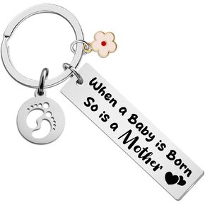 WEHBVF Push Presents for New Mom Gifts Push Gifts for New Moms Mother After Birth Gift for Women After Birth Mom Baby Keychain Expectant Mother Gift Valentine in Kuwait