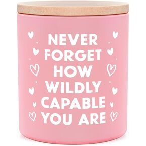 هدايا ملهمة للنساء من IDELTIME، شموع تحفيزية، هدايا عيد الميلاد للنساء، هدية تشجيع للأصدقاء وزملاء العمل والبنات والأخوات، شمعة معطرة بشمع الصويا 10oz in Kuwait