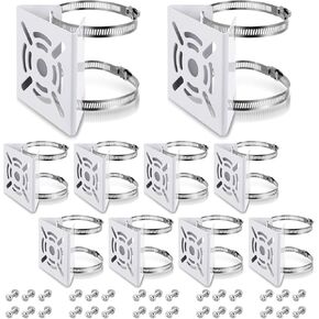 3 أجهزة كمبيوتر مثبتة عمود رأسي عالمي لأمن جدار كاميرا أمنية مع 6 حلقات قوس معدني صلب لكاميرا CCTV الداخلية في الهواء الطلق جدار/ مرحلة الضوء (رمادي) in Kuwait