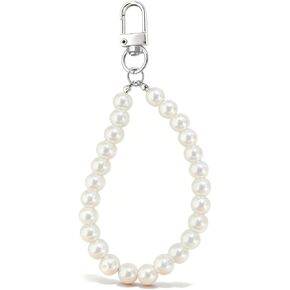 Hoheng لؤلؤة المفاتيح السوار حقيبة اللؤلؤ سحر لحقائب اليد العروس Keyrings لطيف هدايا المجوهرات البيضاء in Kuwait