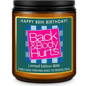 هدايا زينة عيد الميلاد الخامس والسبعين السعيدة من ريزويس للنساء والرجال، شموع عيد الميلاد الخامس والسبعين لها، أفكار مضحكة تبلغ من العمر 75 عامًا - شمعة معطرة باللافندر in Kuwait