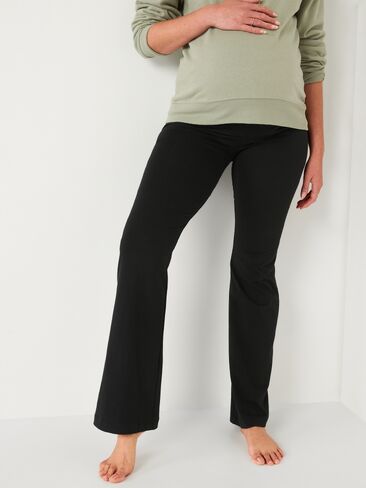 Old Navy Maternity Full Panel Flare Leggings - Black Jack in Saudi Arabia