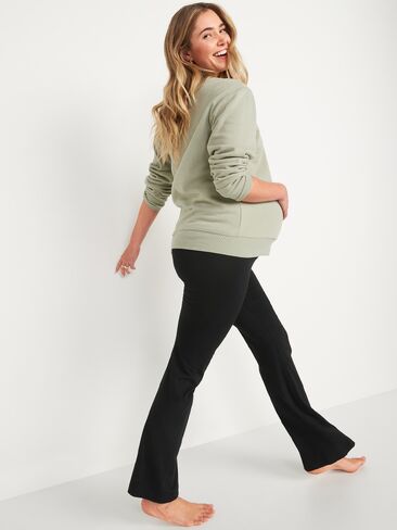 Old Navy Maternity Full Panel Flare Leggings - Black Jack in Saudi Arabia
